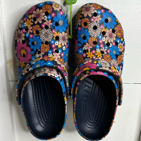 CROCS Shoes - Crocs Classic Retro Floral Clog Women's Size 12 NEW